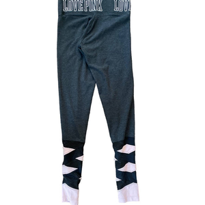 Pink VS Victoria Secret Yoga Legging Pants Jogger Grey Pink Wrap‎ Ankle XS/S